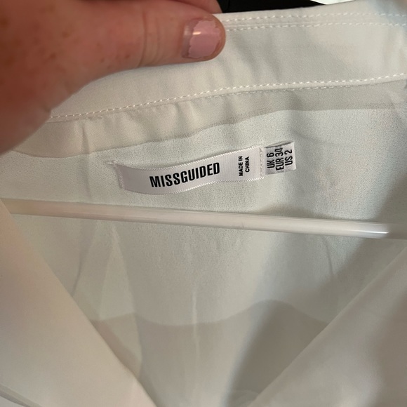 Missguided Chiffon Blouse Top - Picture 5 of 5